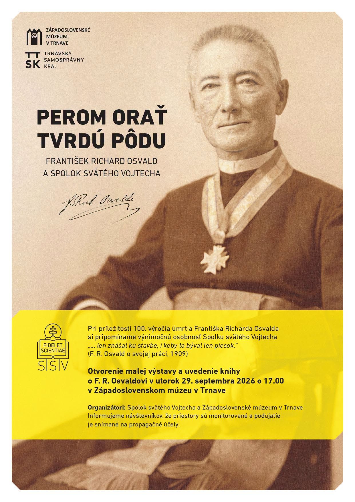 Perom orať tvrdú pôdu. František Richard Osvald a Spolok svätého Vojtecha