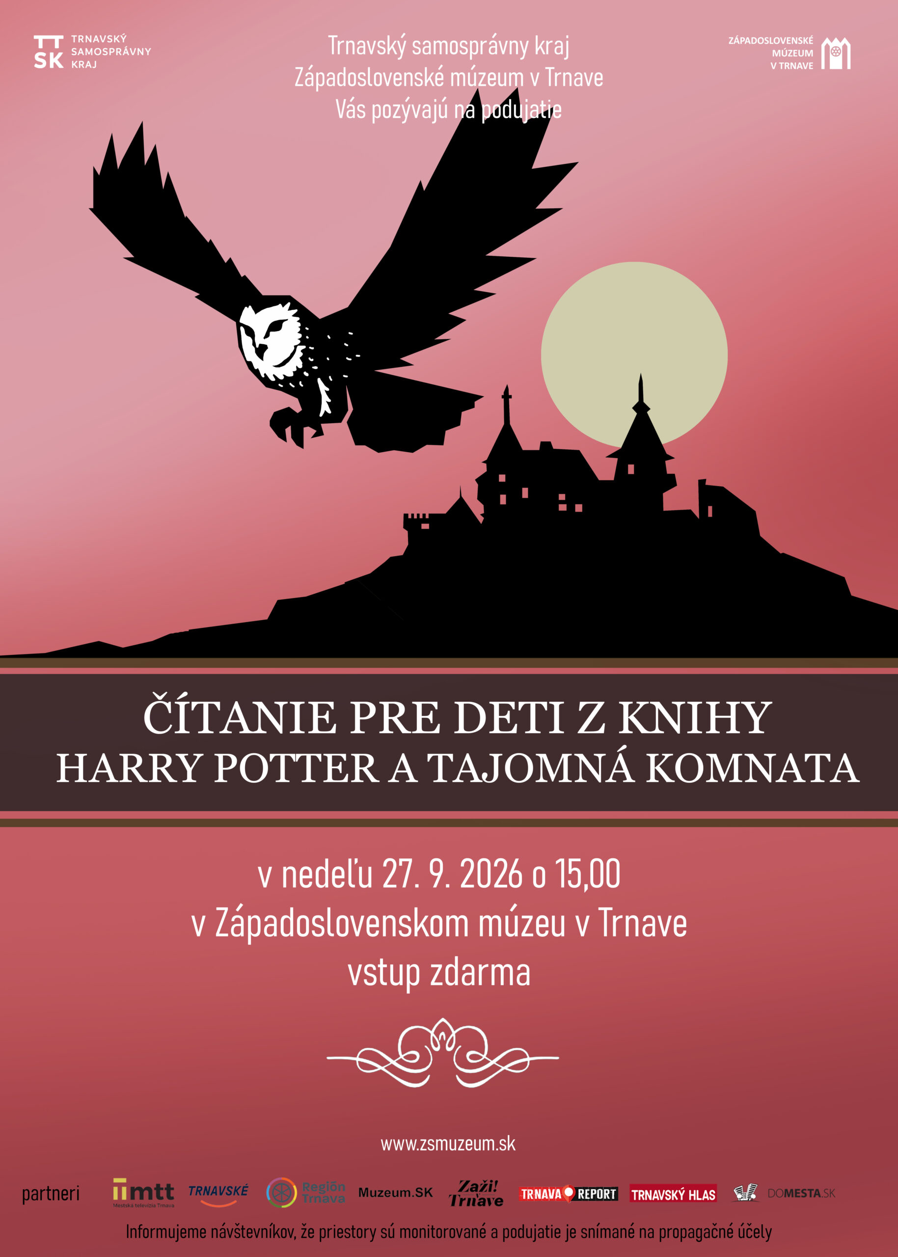 Čítanie z knihy Harry Potter a Tajomná komnata